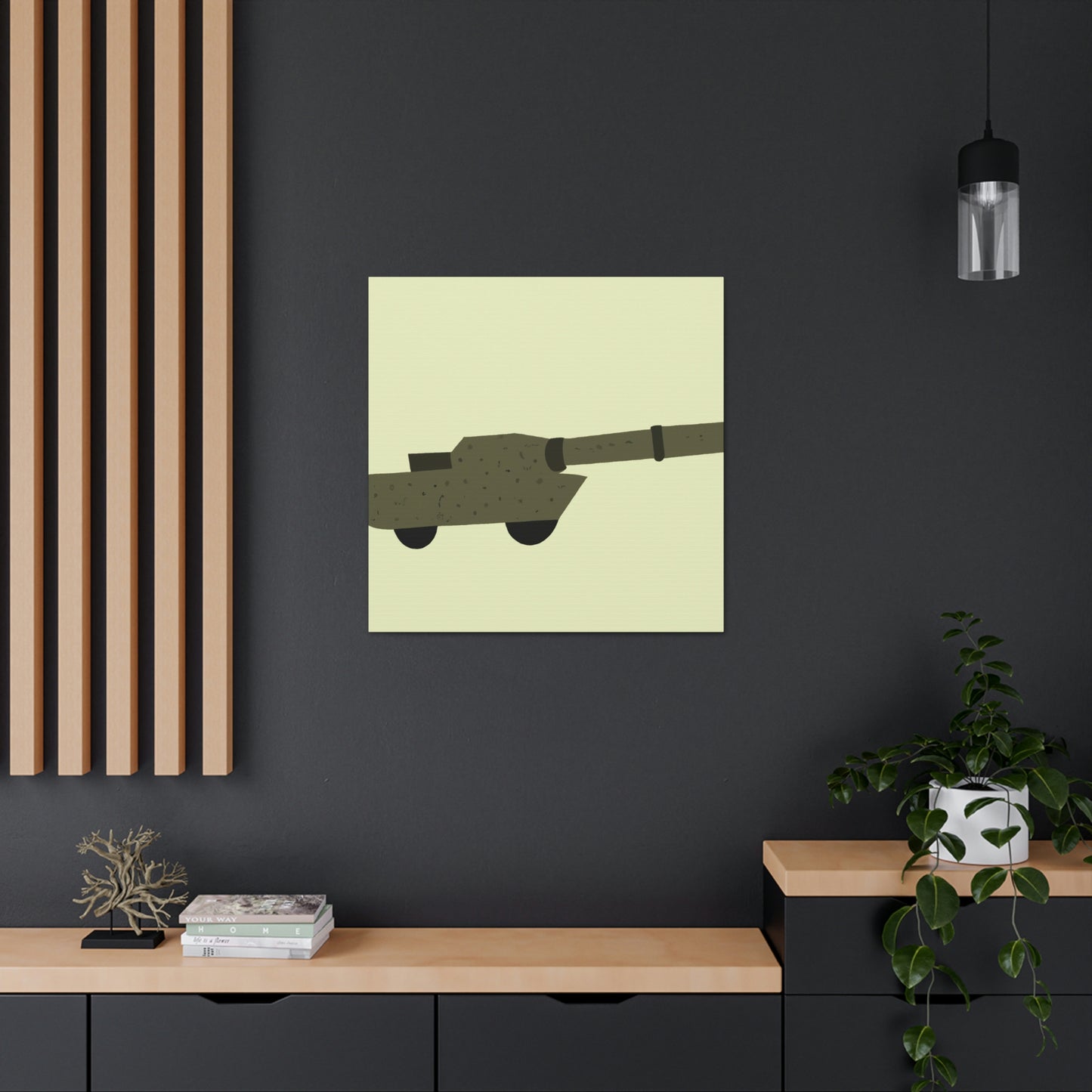 "Gun Minimalism Tranquility" - Canvas