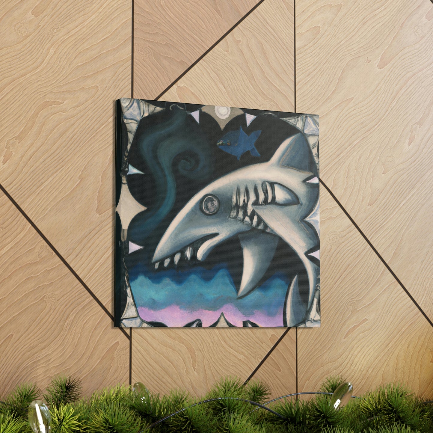 "Shark Fin Flair Art" - Canvas