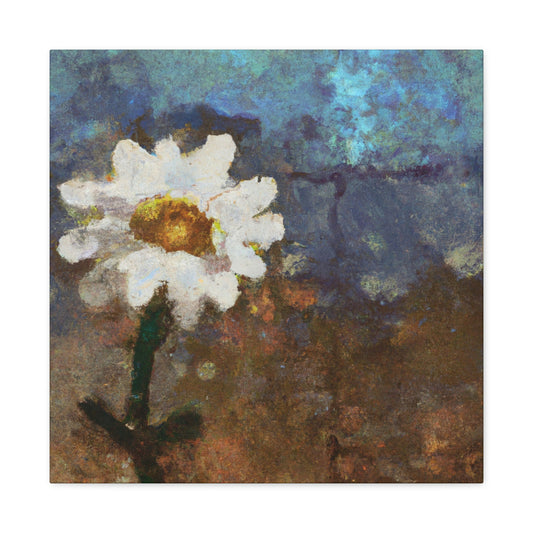 Daisy in Digital Bloom - Canvas