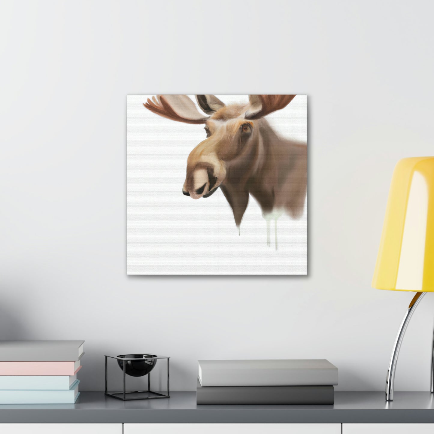 Moose in Winter Light - Canvas