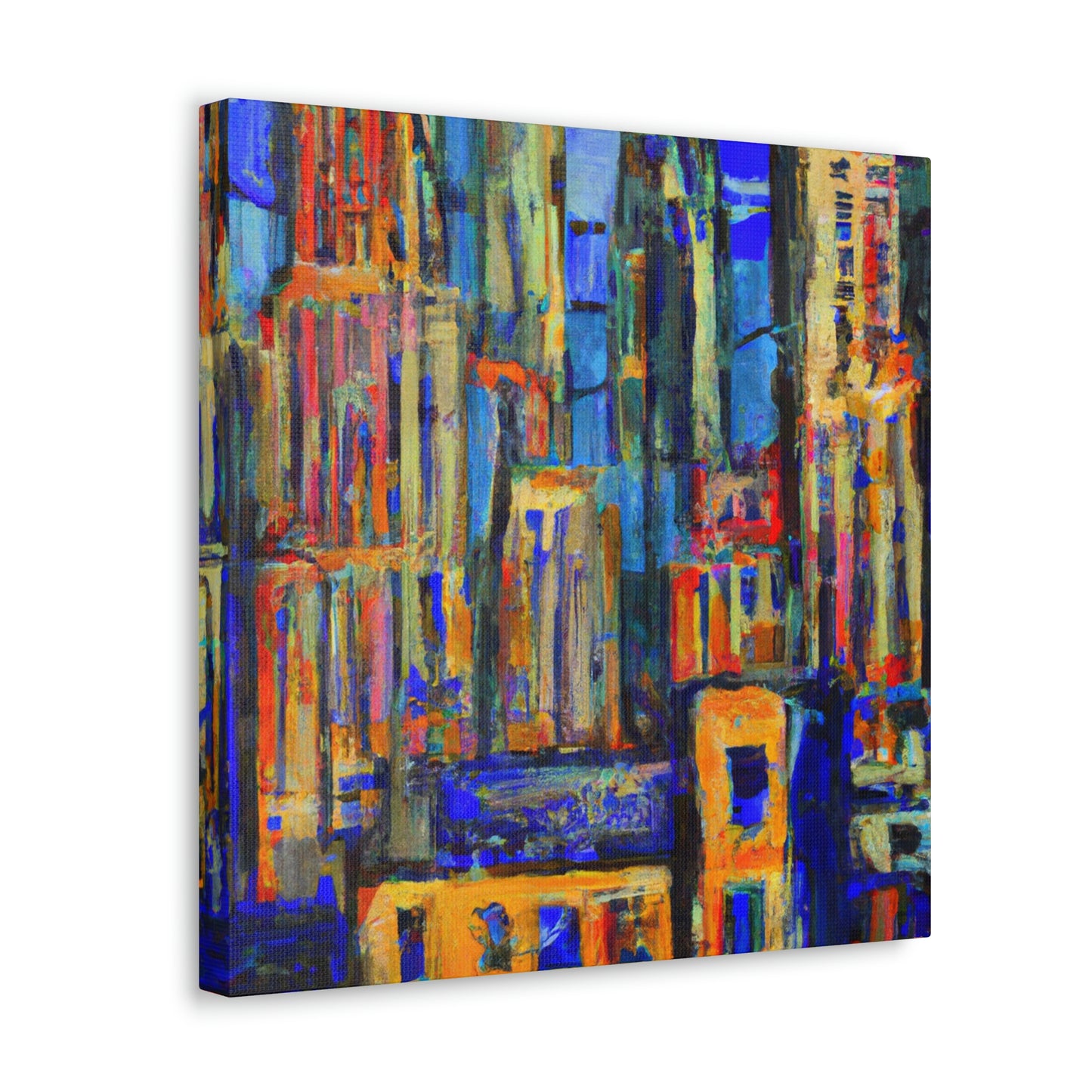 "Sculpted Art Deco Bliss" - Canvas