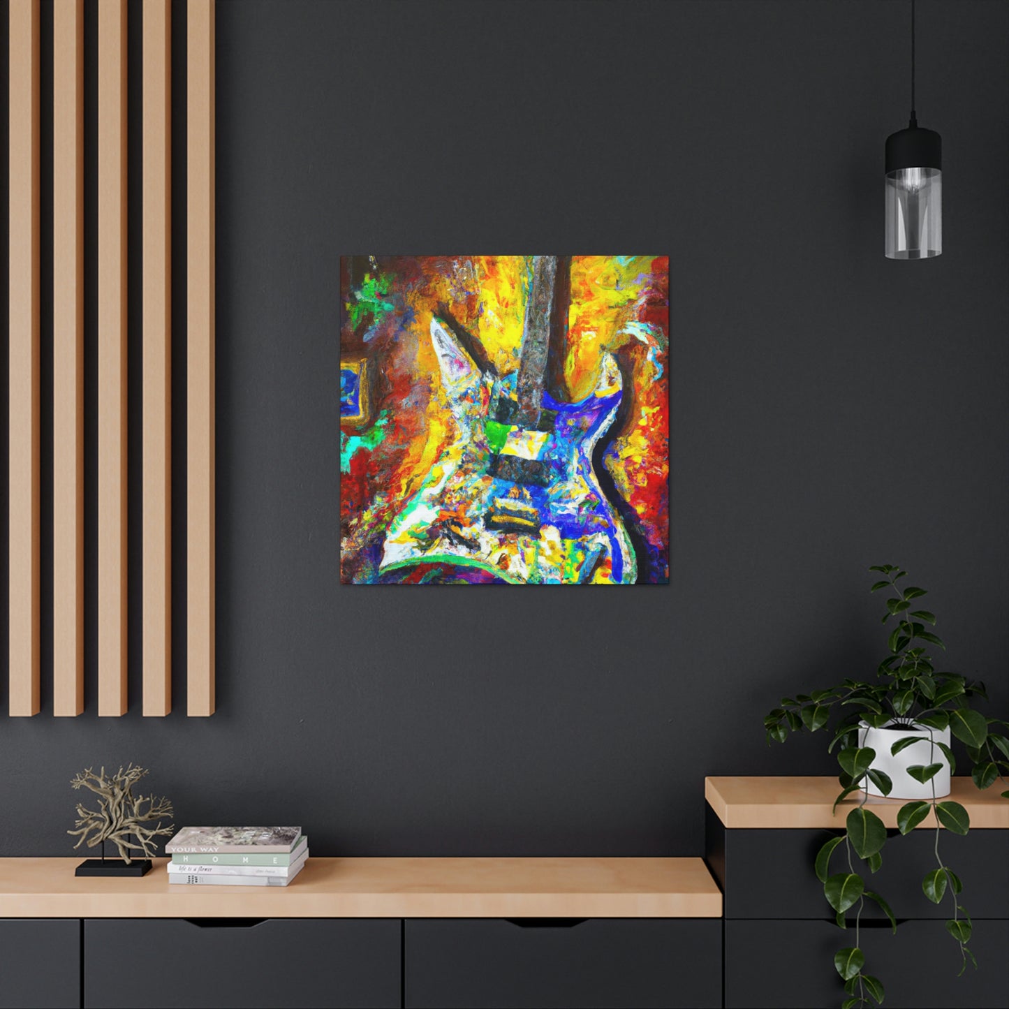 "Electric Guitar Enigma" - Canvas