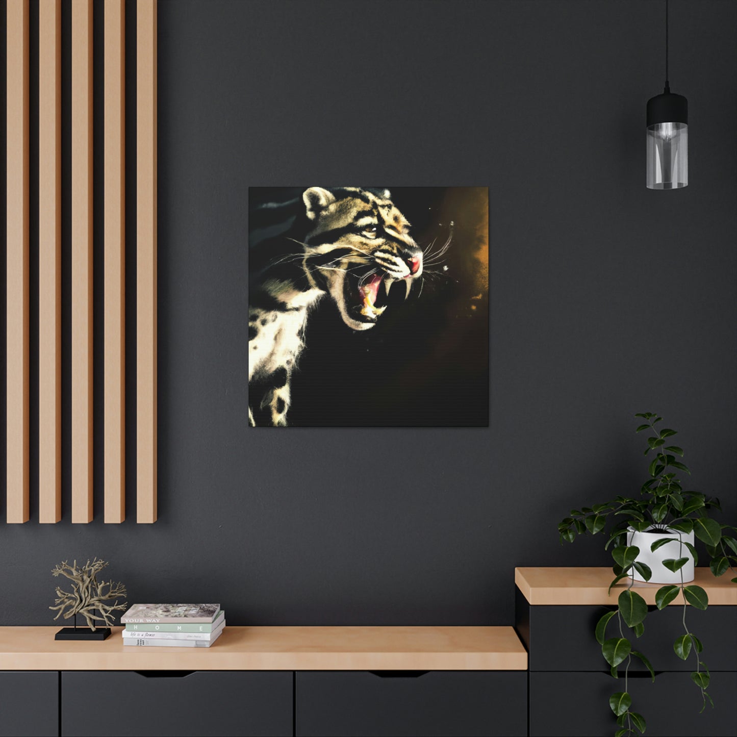 "Clouded Leopard Majesty" - Canvas