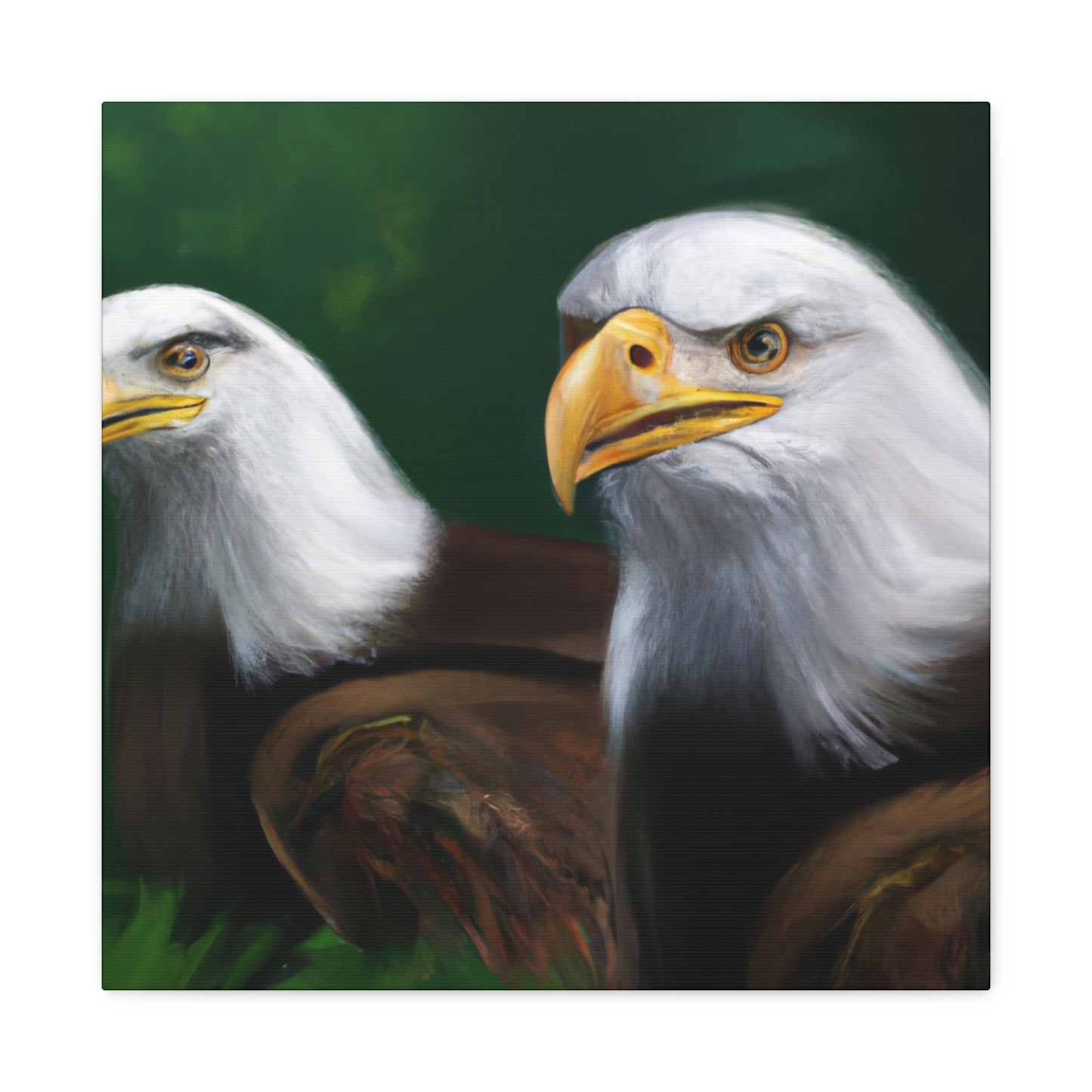 Bald Eagles in Flight - Canvas