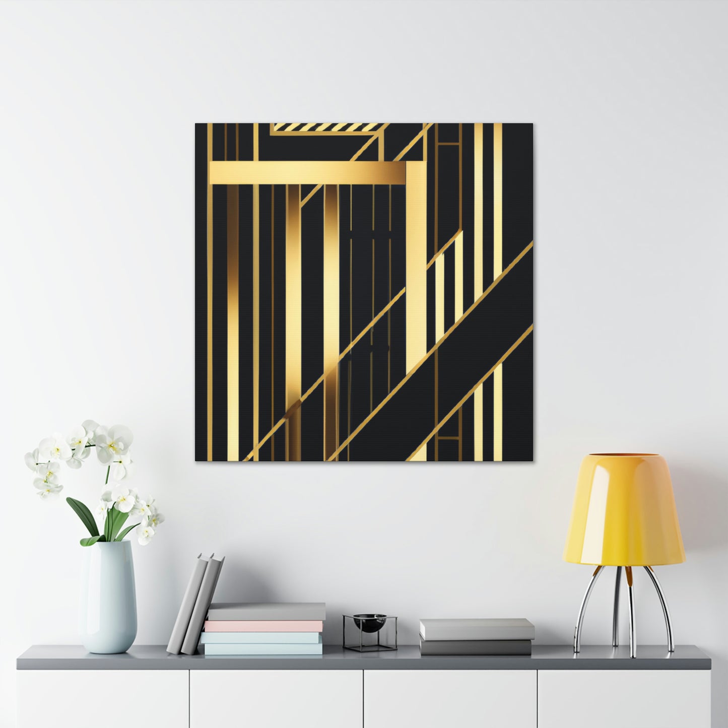 Flowing Cityscapes Glimmer - Canvas