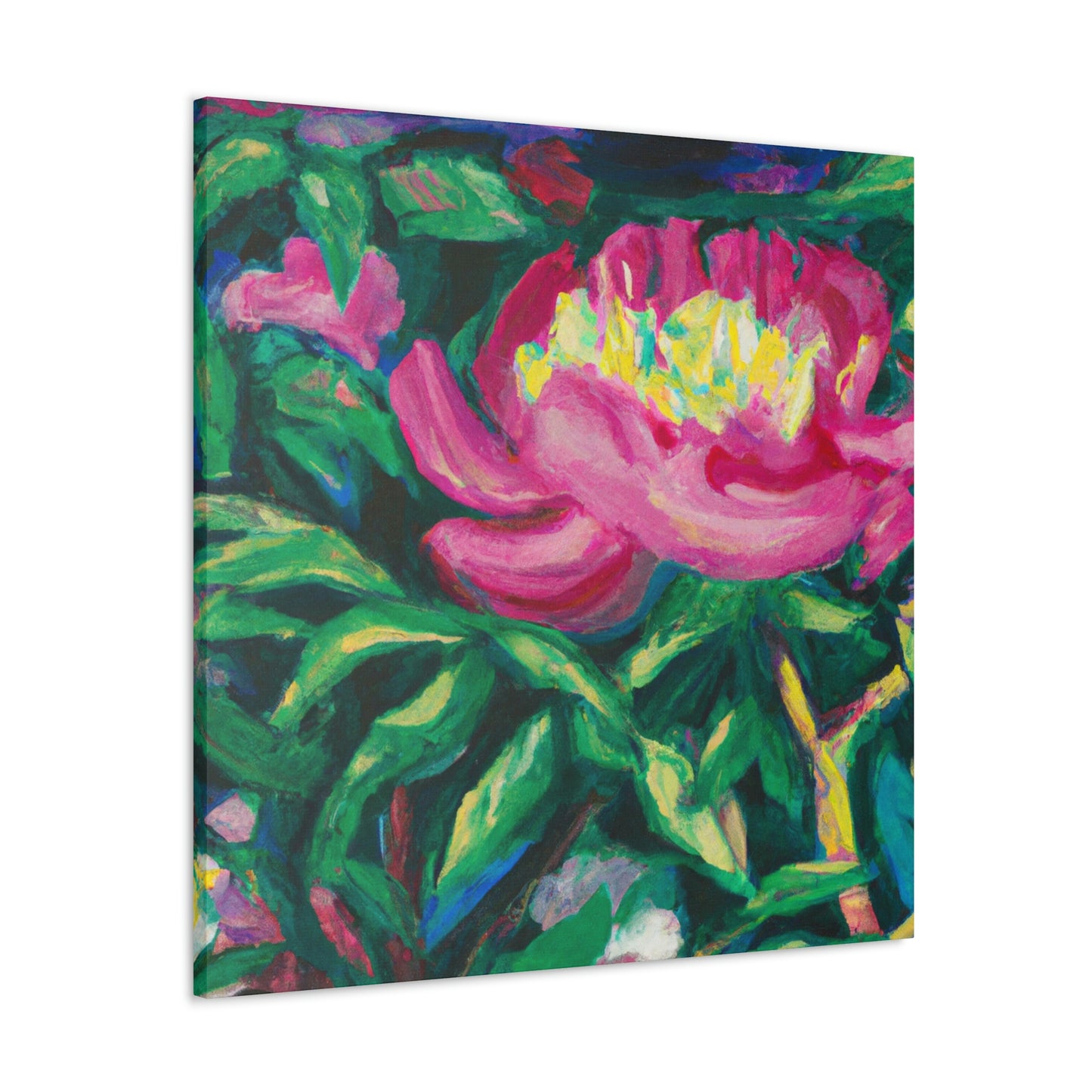 "Peony in Expressionism" - Canvas