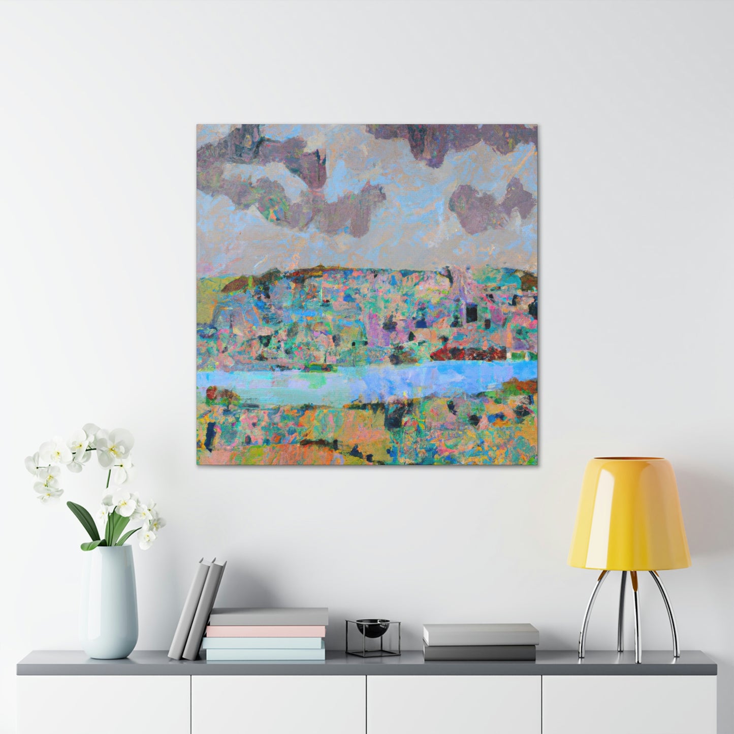 "Lakeside Abstraction Expression" - Canvas