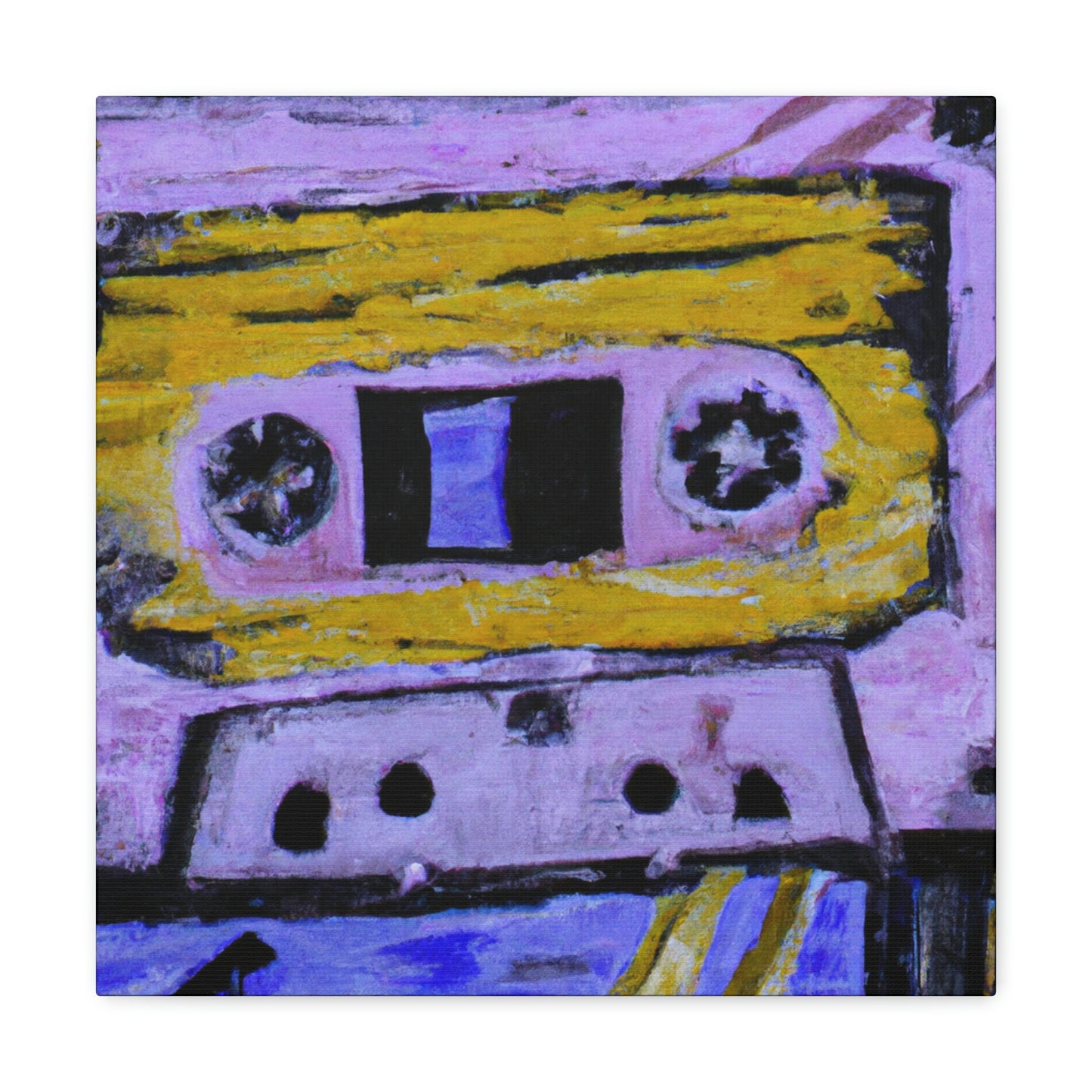 "Cassette Tape Reflection" - Canvas