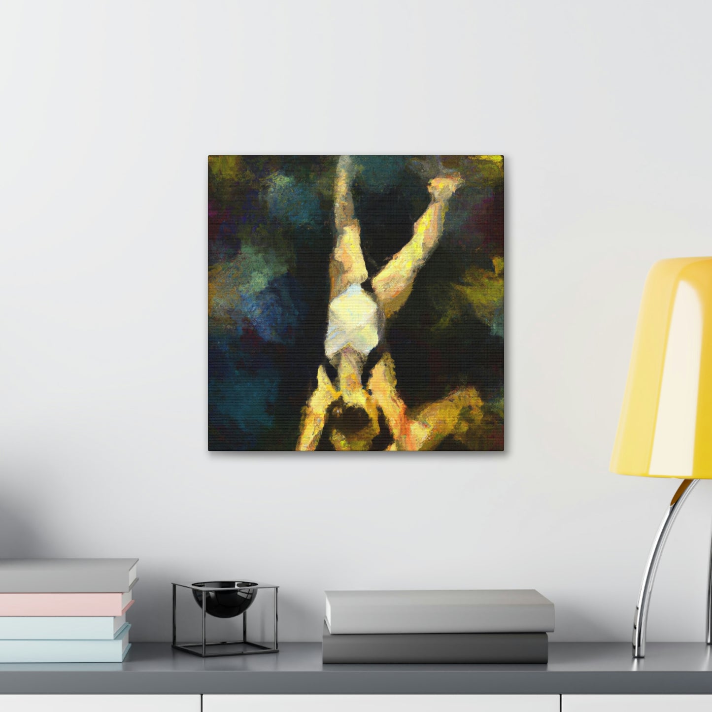 "Gymnasts in Motion" - Canvas