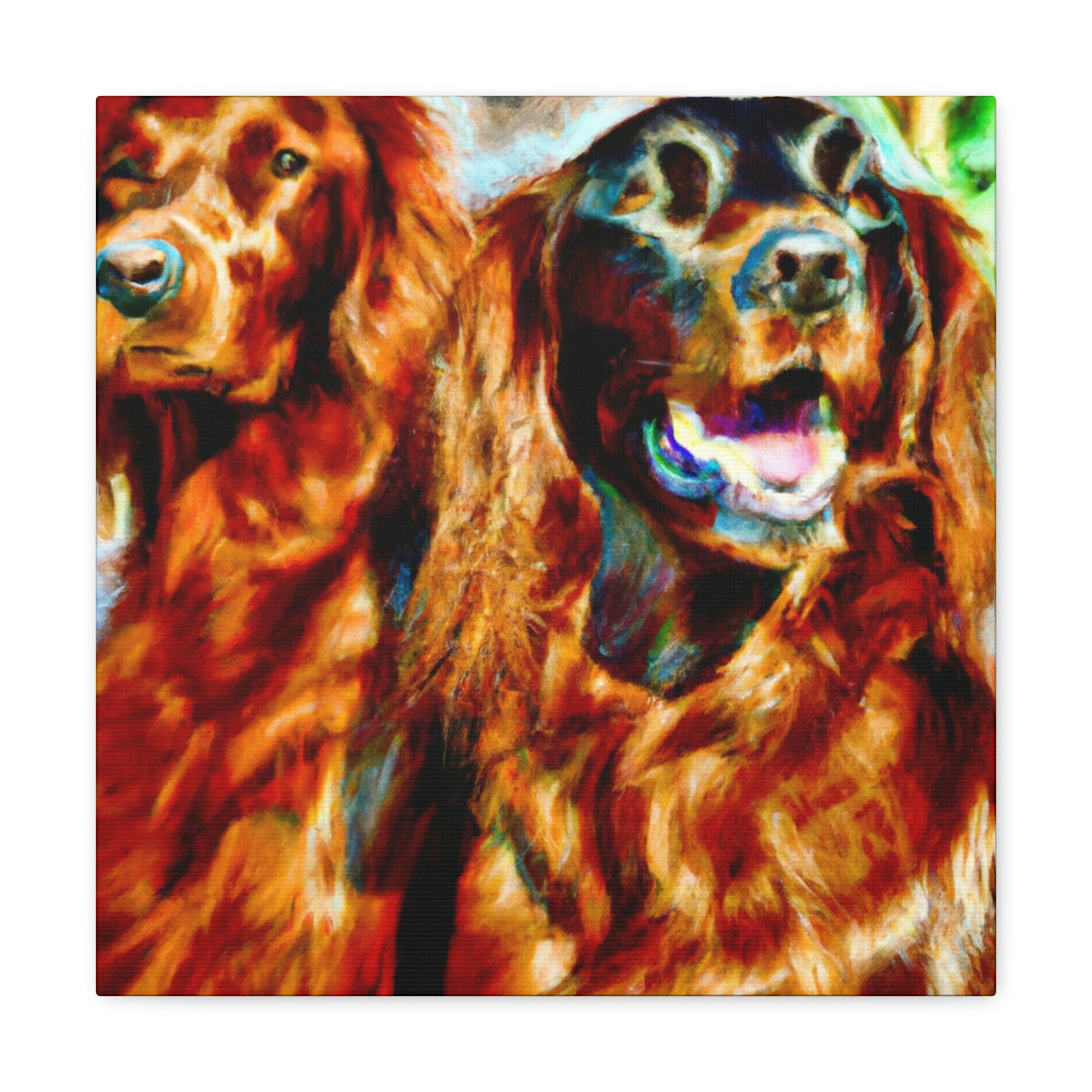 Irish Setter Symphony. - Canvas