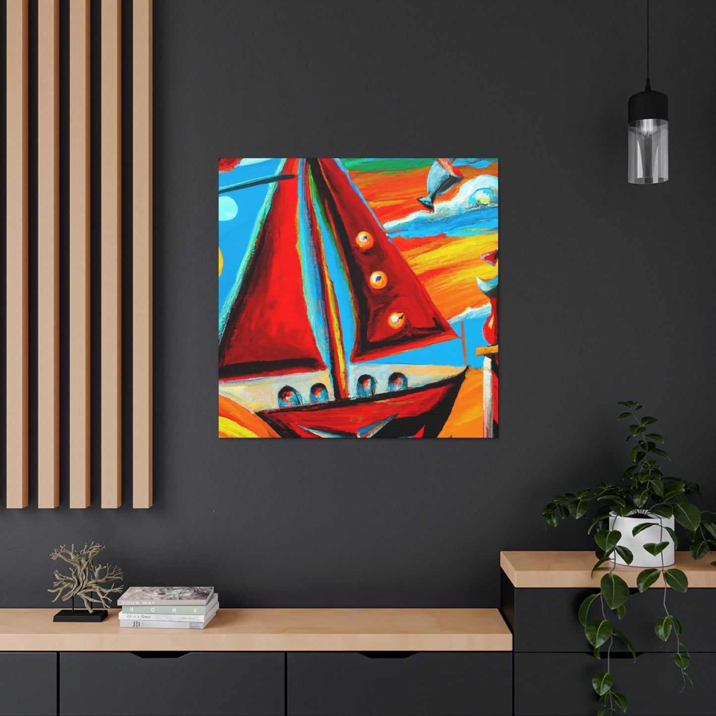 Sailboat in Dreamscape - Canvas