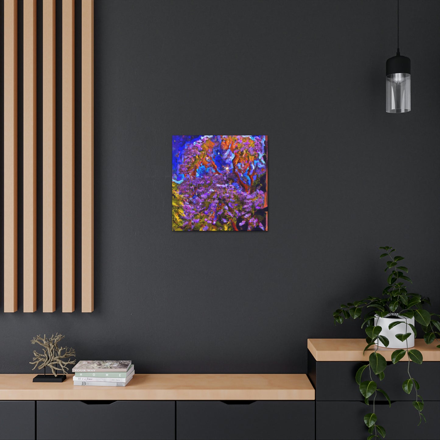 "Vibrant Jacaranda Tree" - Canvas