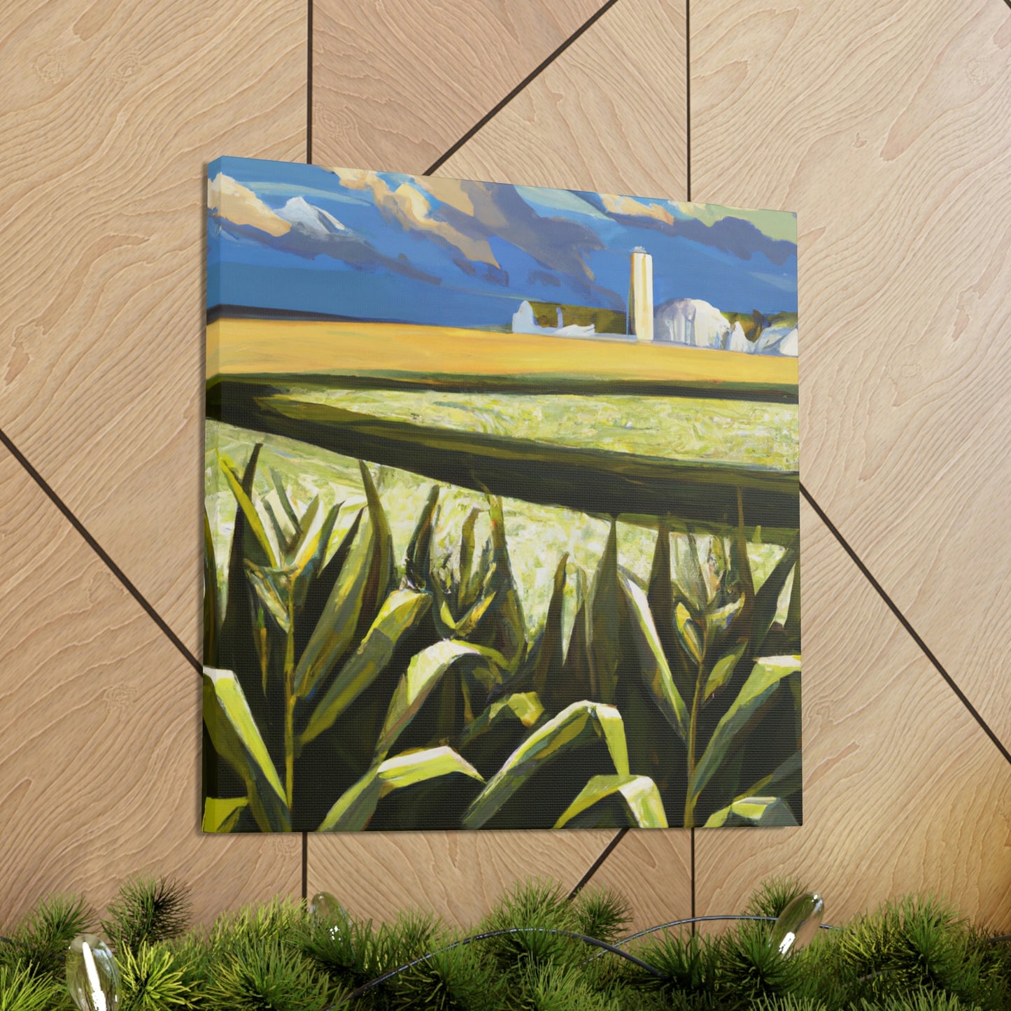 "Corn Field Harmony Scene" - Canvas