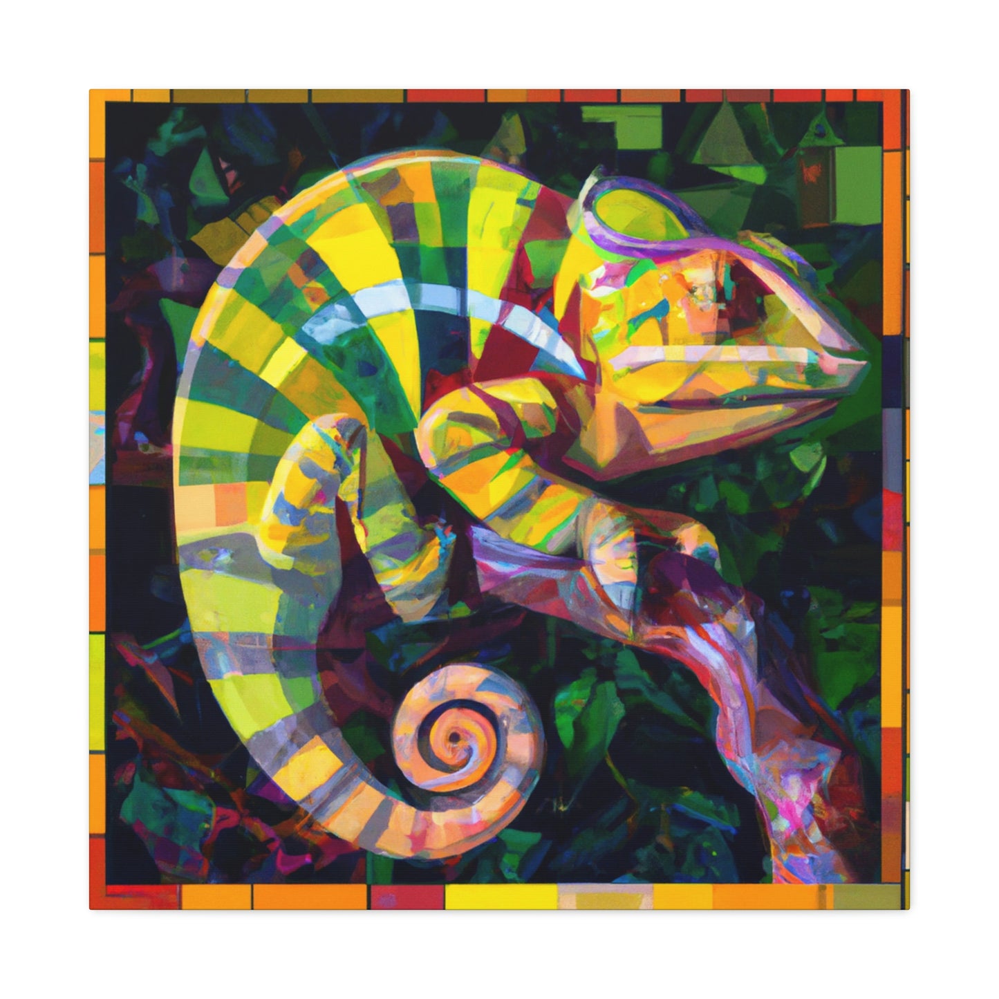 Veiled Chameleon Prism - Canvas