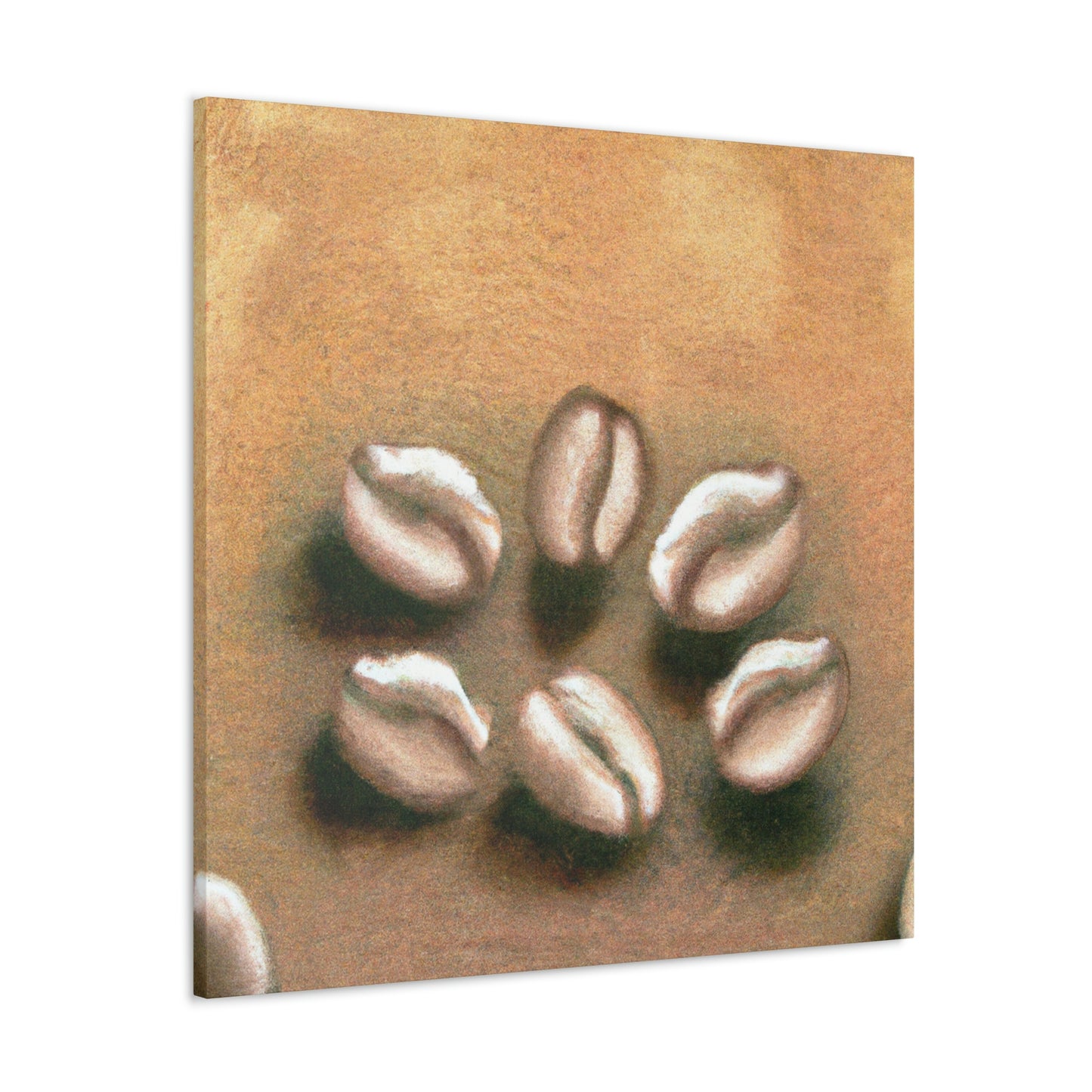 "Coffee Beans: Art Deco" - Canvas