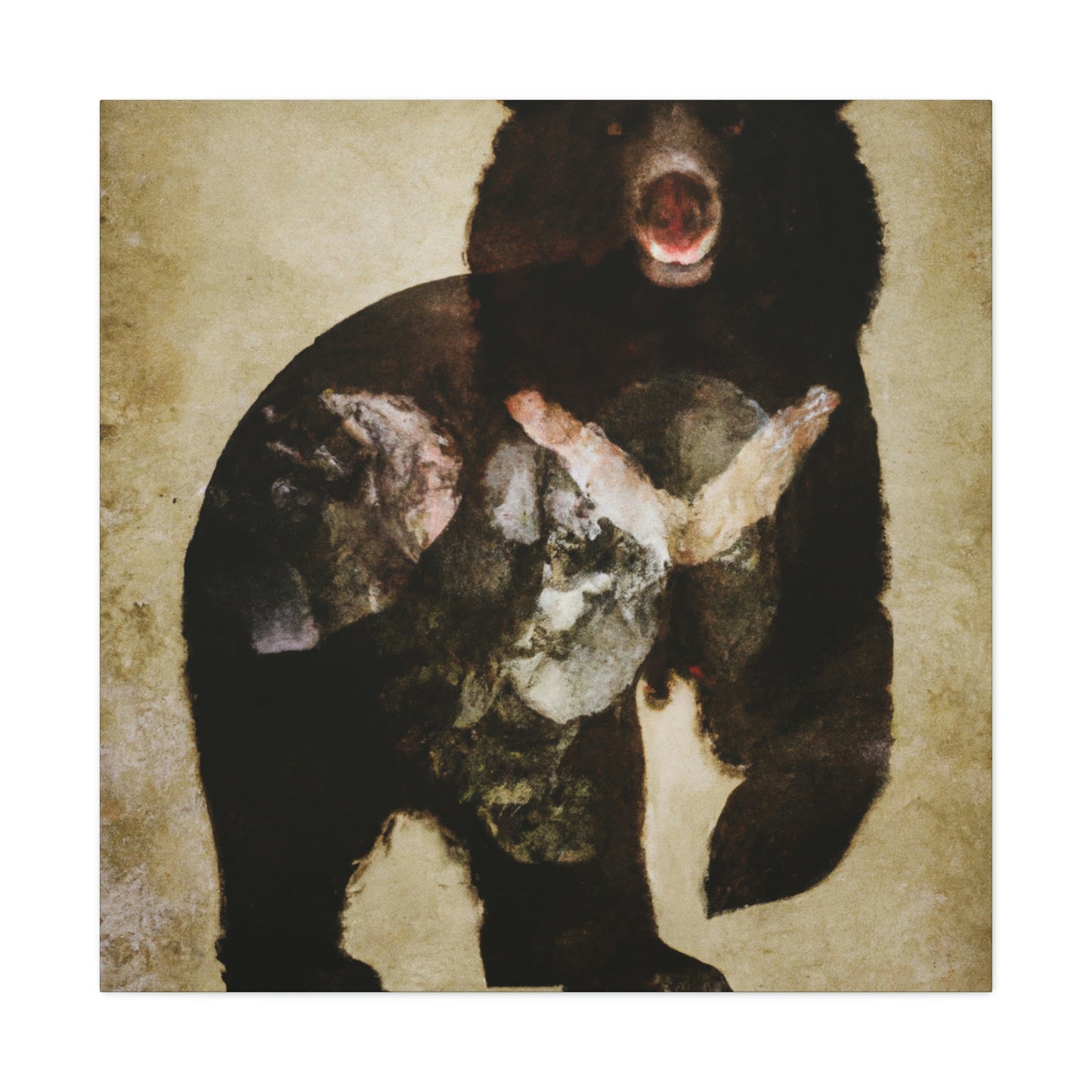 Black Bear Deco Dream - Canvas