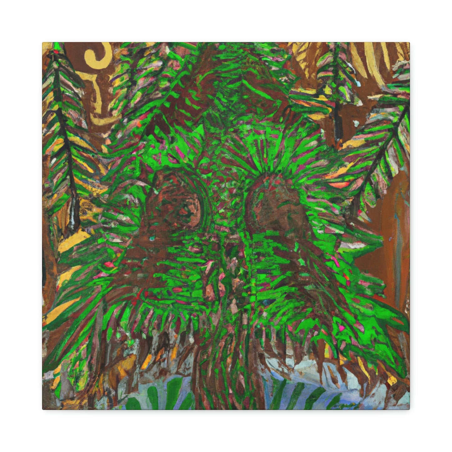 "Spruce Tree Reflection" - Canvas