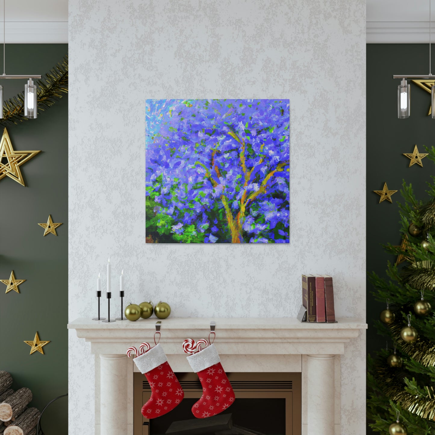 Jacaranda Tree Reflection - Canvas