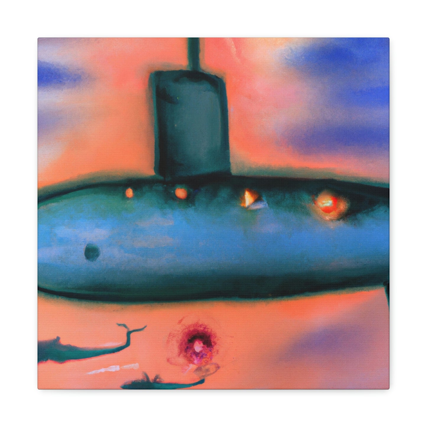 "Submarine in Expressionism" - Canvas