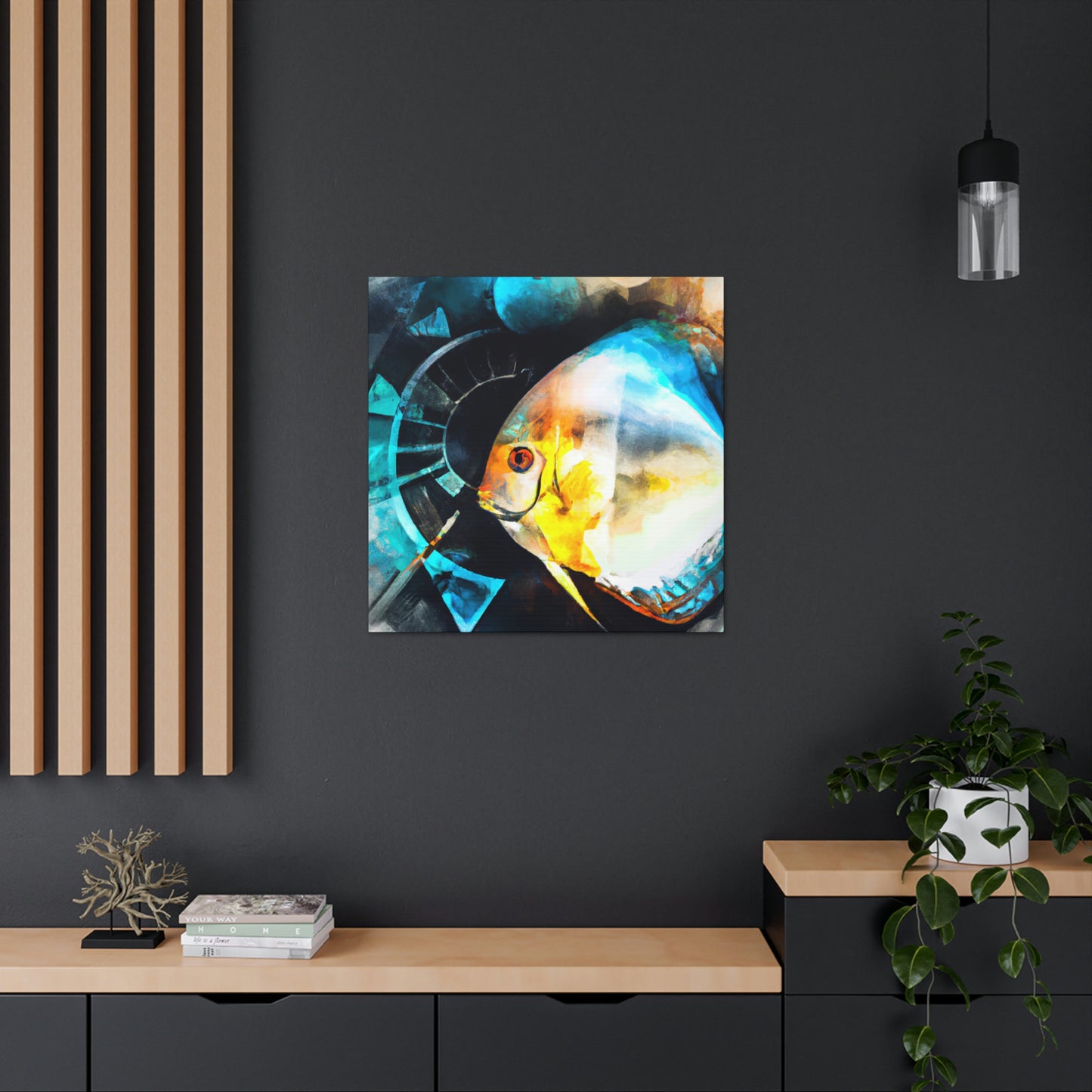 Discus in Reflection - Canvas