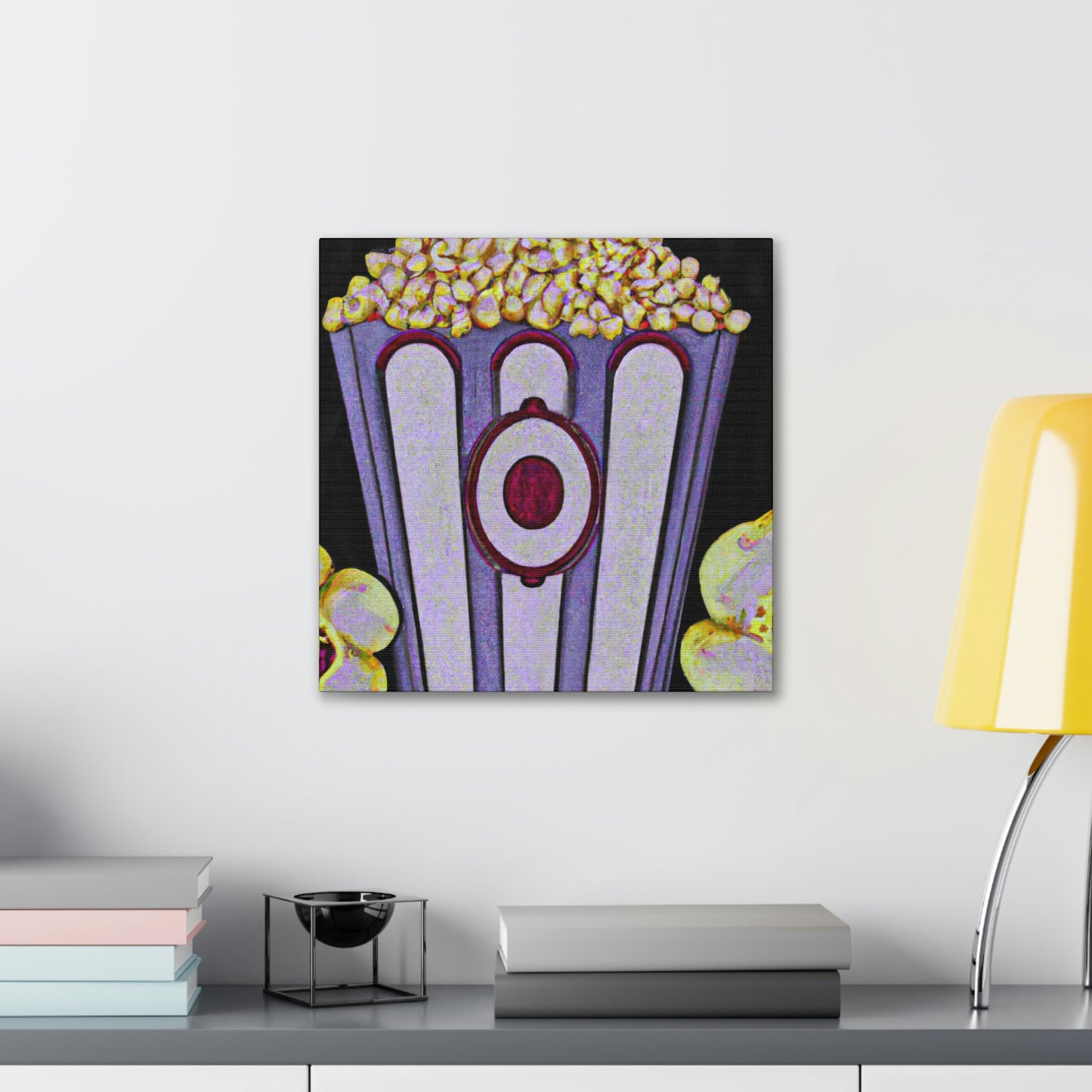 "Cozy Cinema Cornucopia" - Canvas