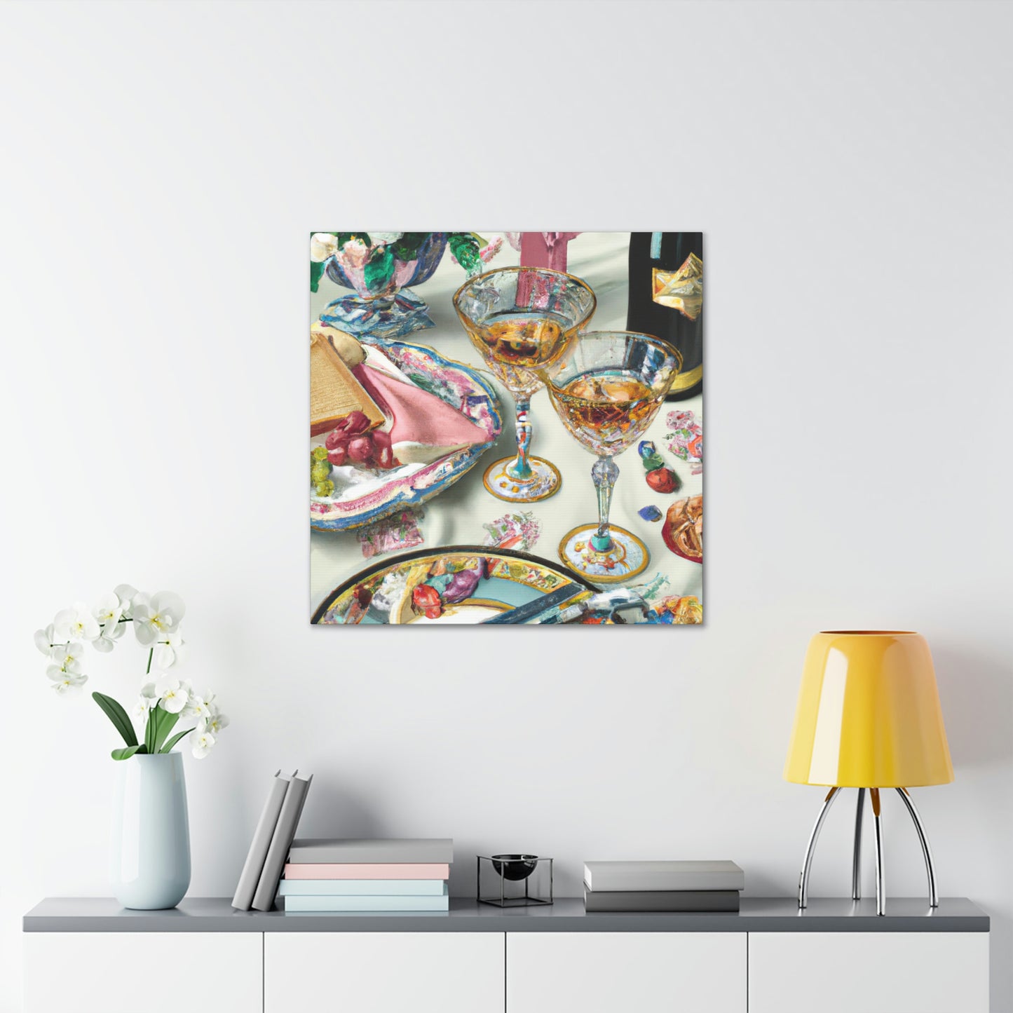 Supper at the Table - Canvas