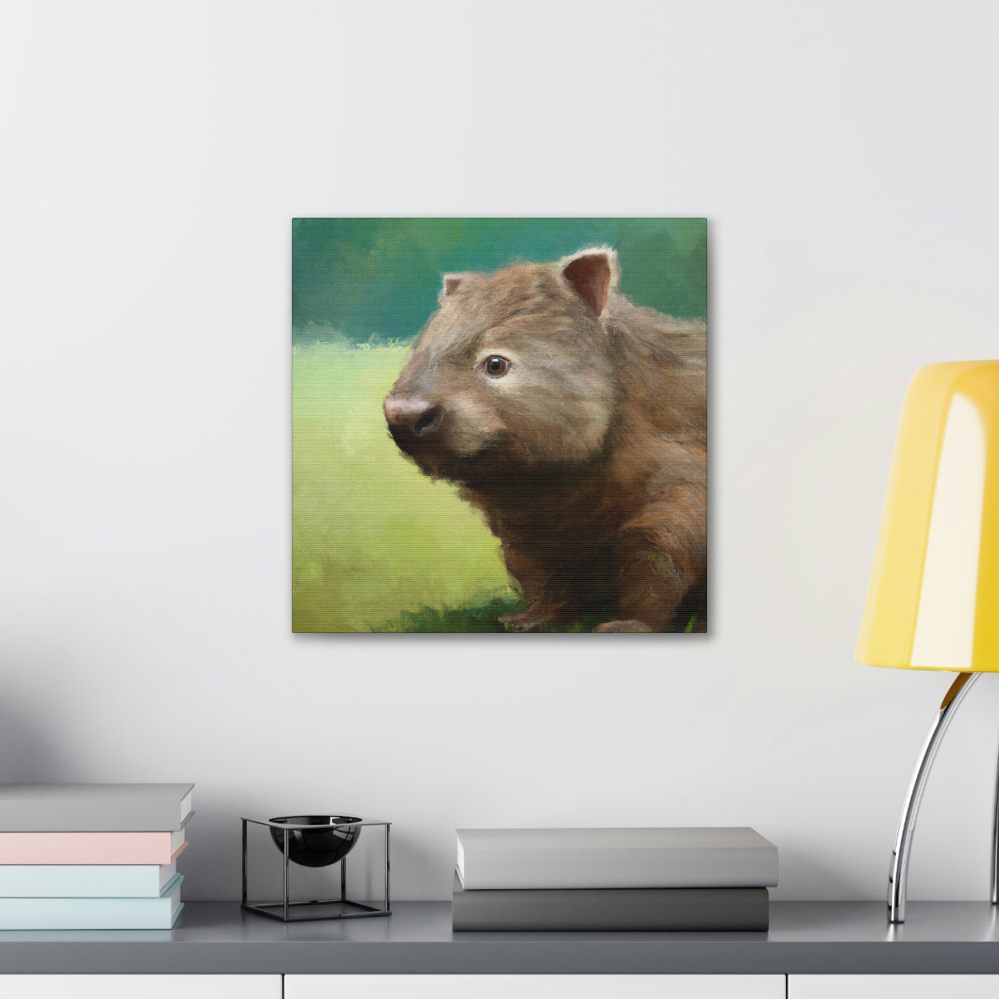 "Wombat in Landscape" - Canvas