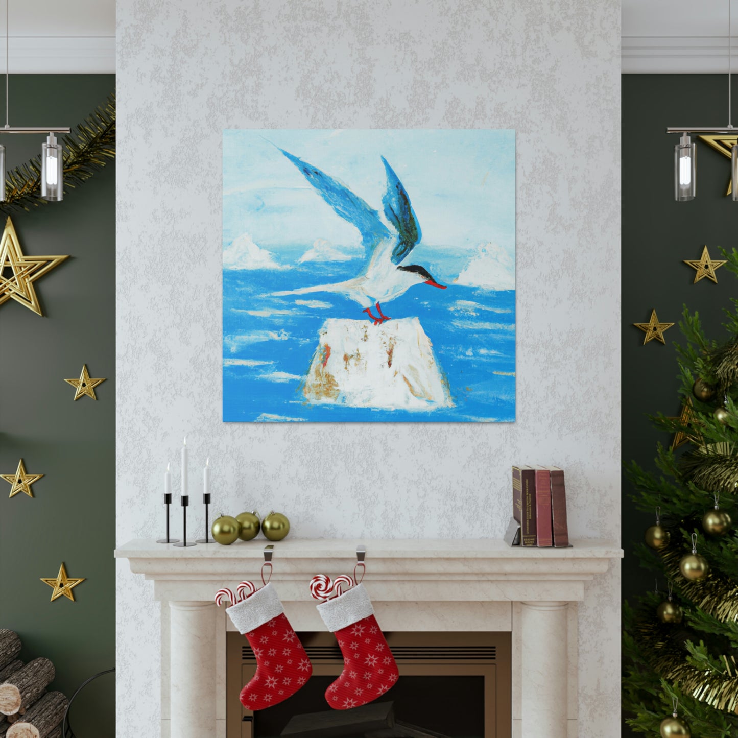 Terns in Serene Flight - Canvas