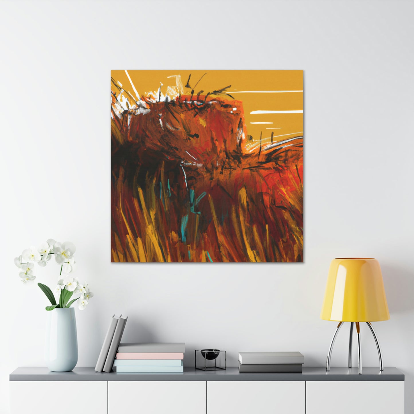 "Hay Magnificent Sunrise" - Canvas