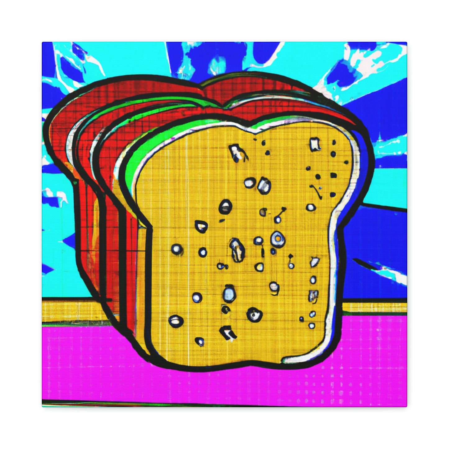 Bread in Pop Art - Canvas