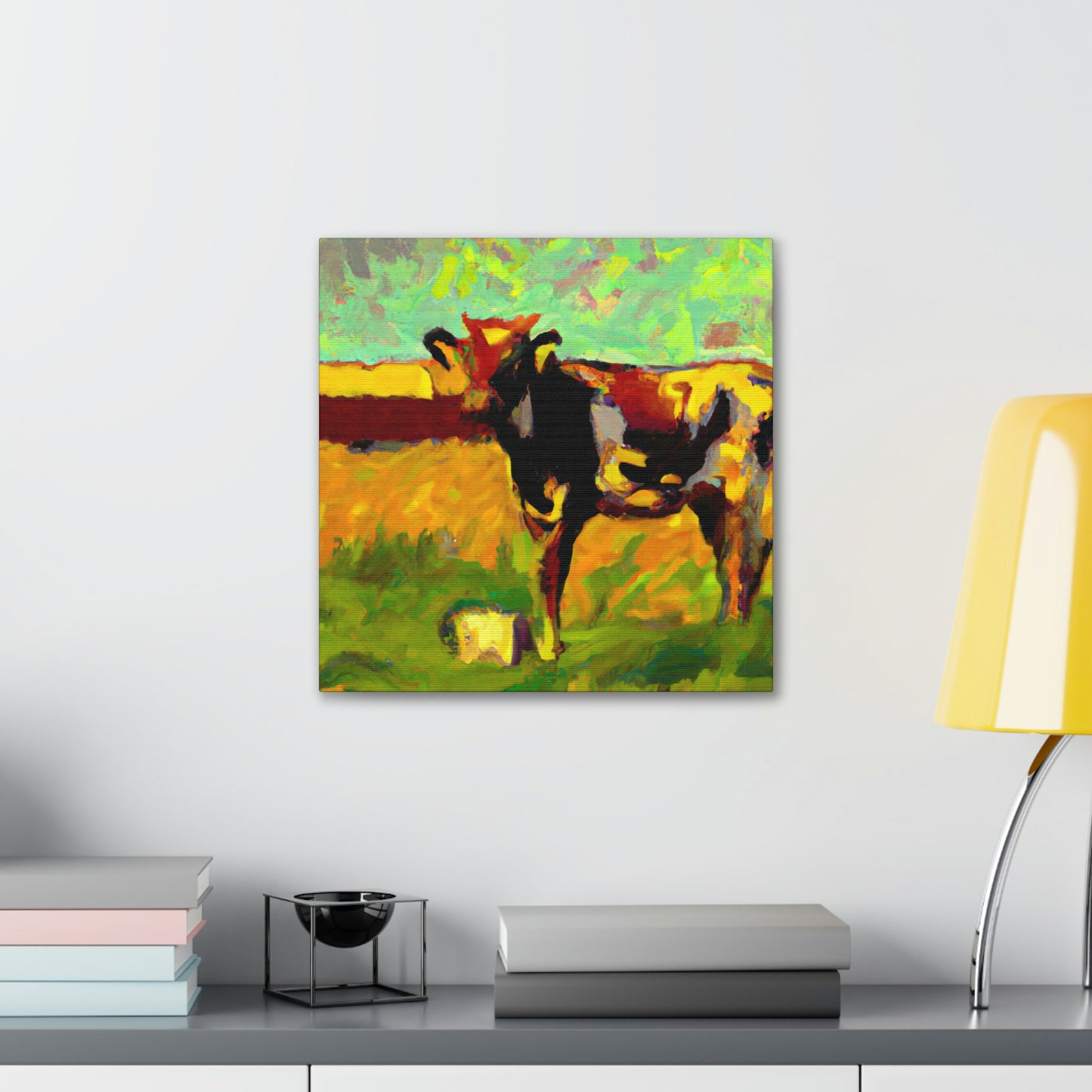 Jersey Cow Expressionism - Canvas