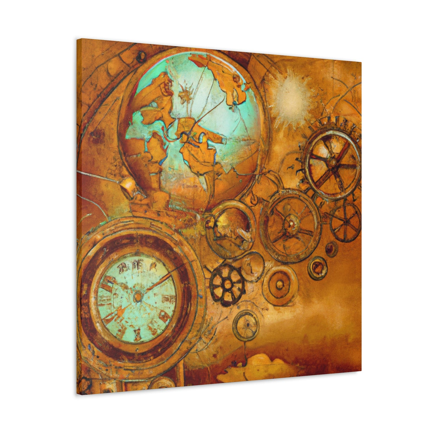 Steampunk Celestial Mapping - Canvas