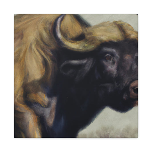 "Buffalo in Realism" - Canvas