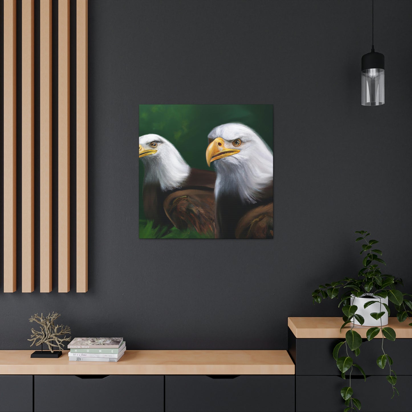 Bald Eagles in Flight - Canvas