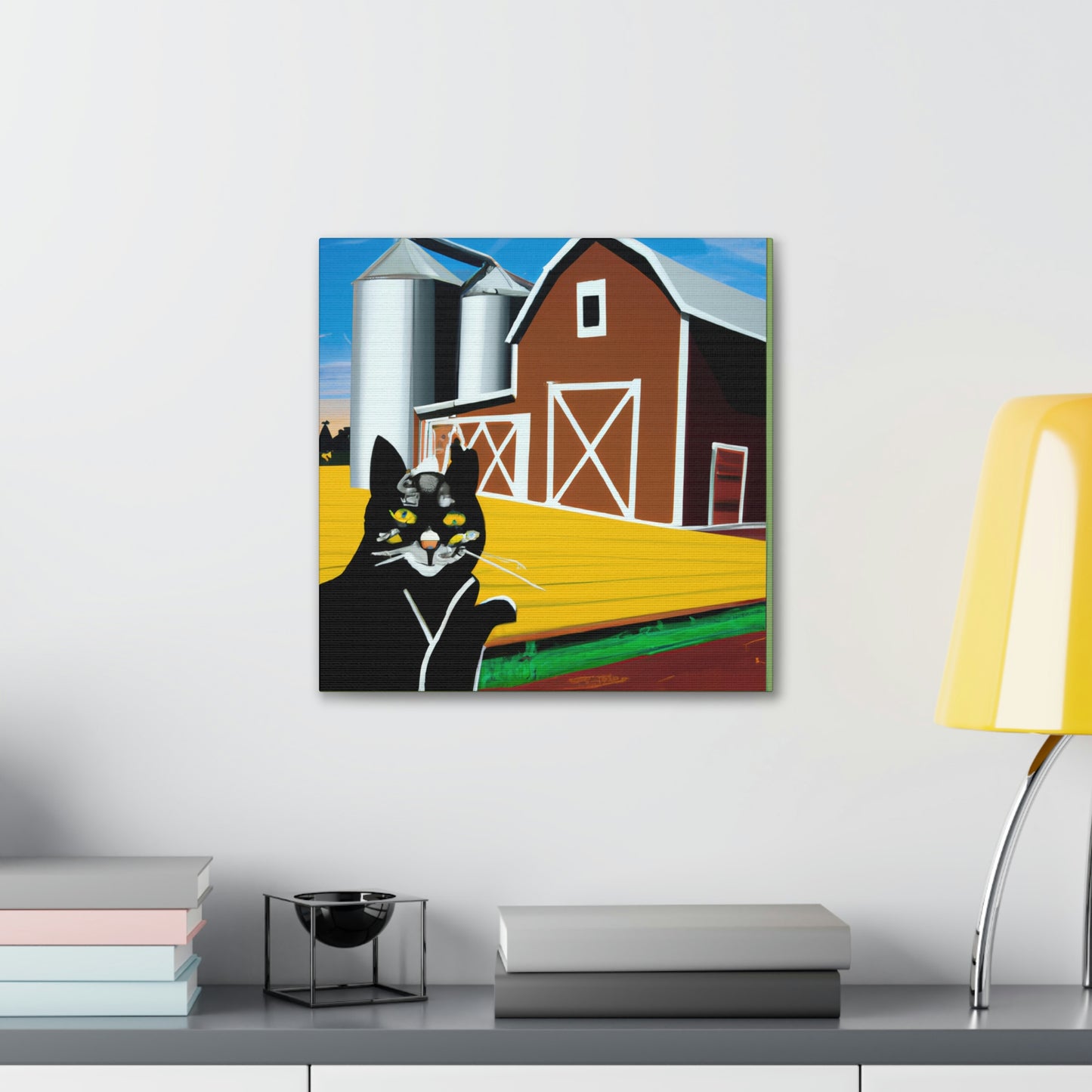 "Feline Art Deco Beauty" - Canvas