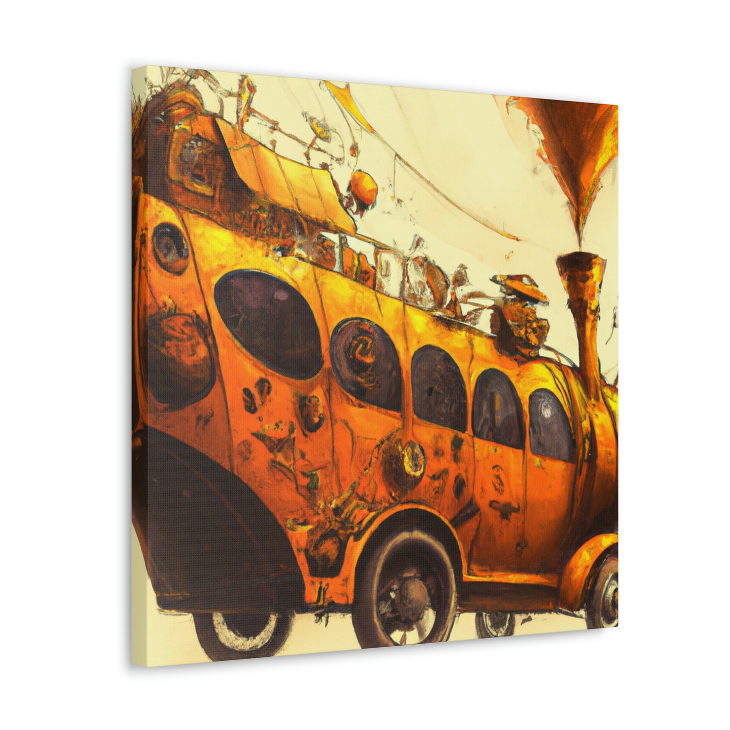 "Steam Bus Grandeur" - Canvas