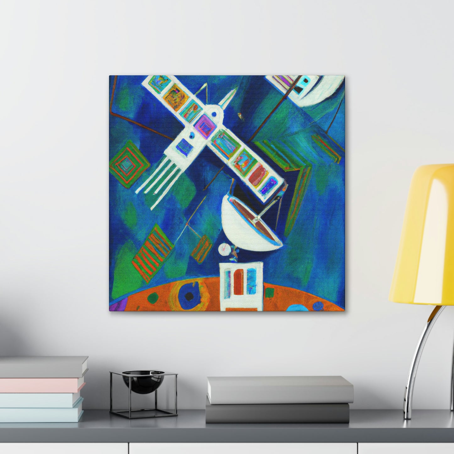 "Satellites in Motion" - Canvas