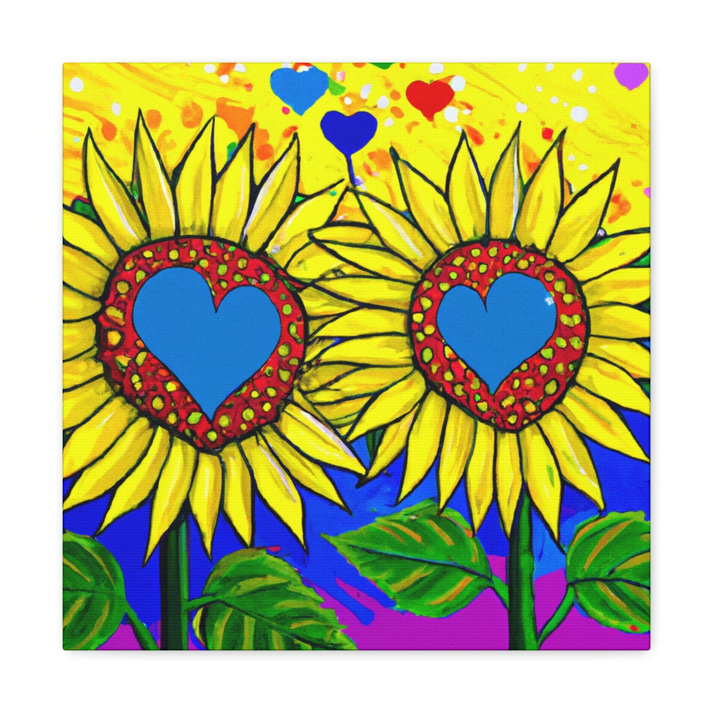 Love in Sunflowers - Canvas