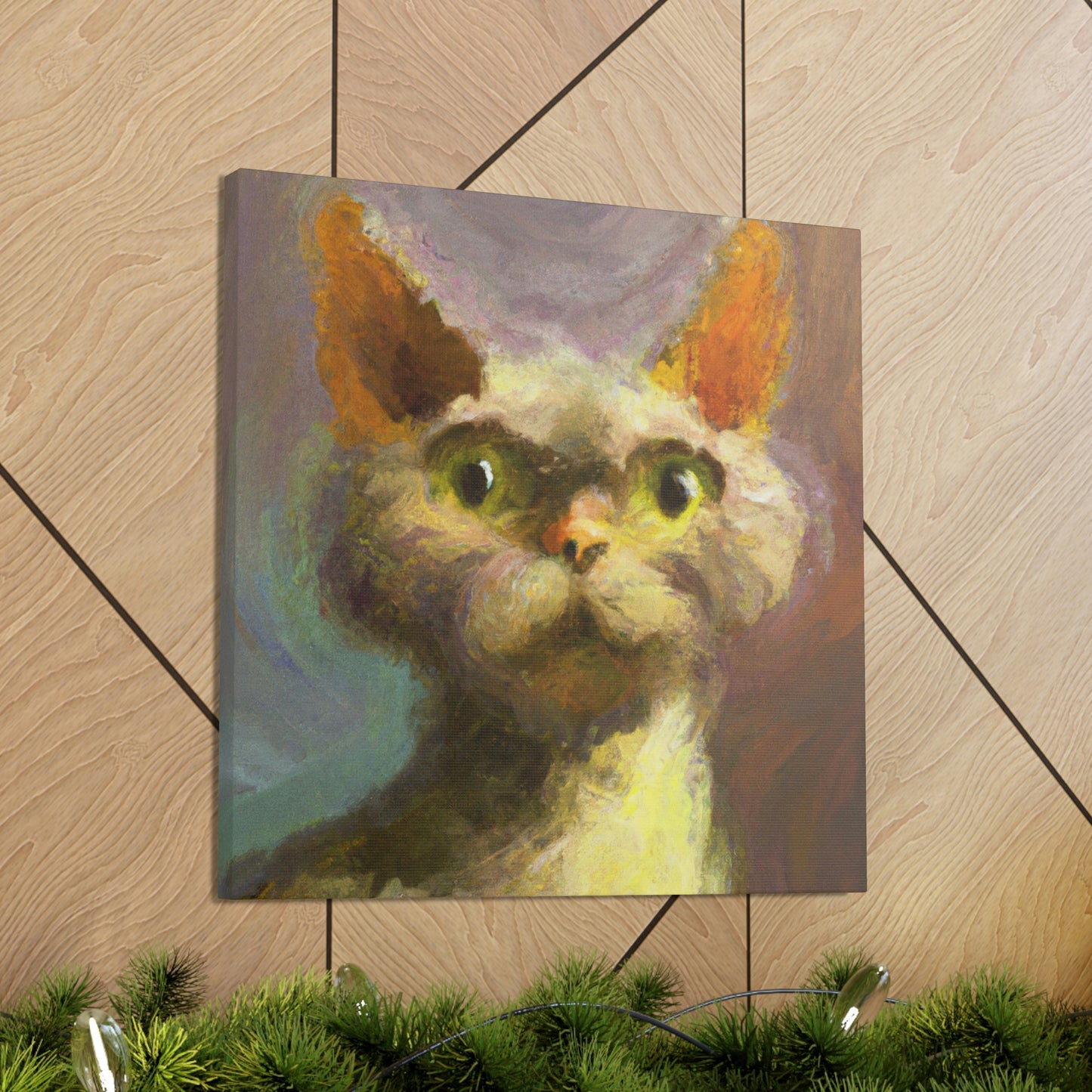 "Devon Rex Majesty" - Canvas