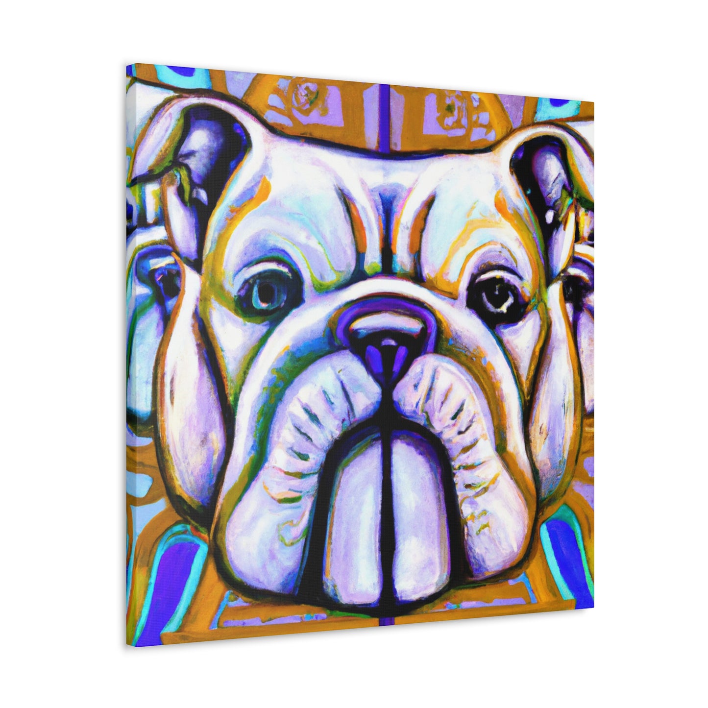 "Bulldog's Deco Dream" - Canvas