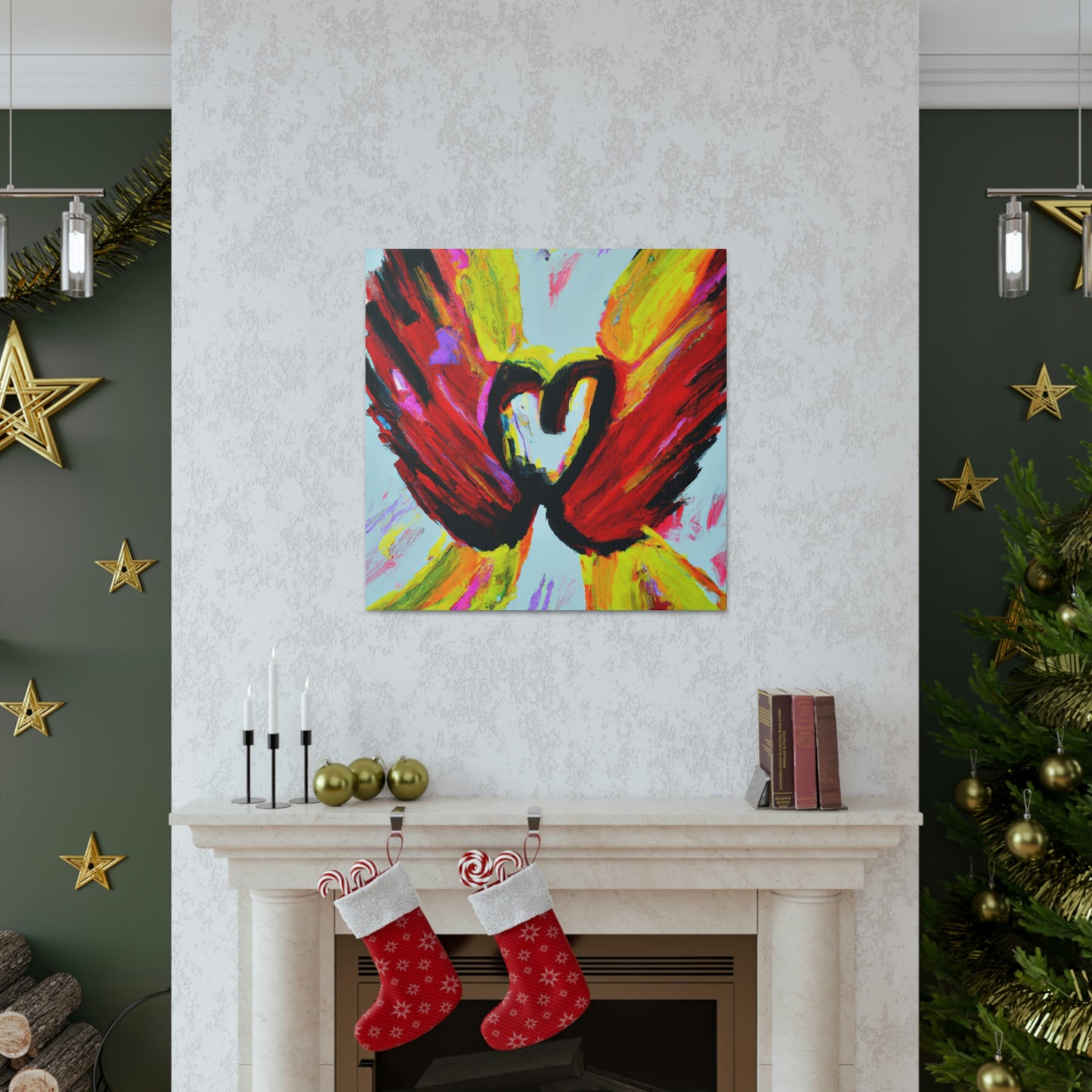 Love's Angelic Wings - Canvas