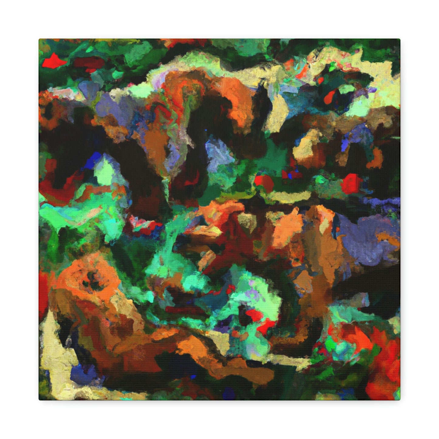 Grizzly Bears Abstraction - Canvas