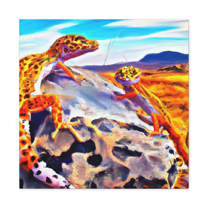 Leopard Gecko Expressionism - Canvas