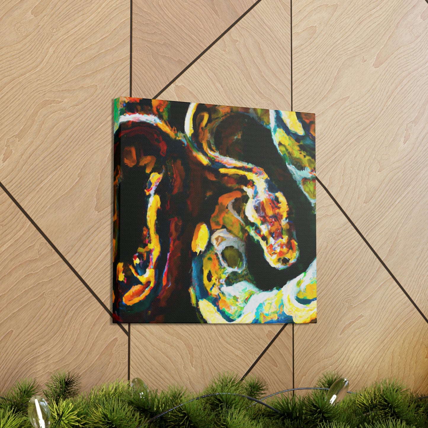 "Ball Python Reflection 1940" - Canvas