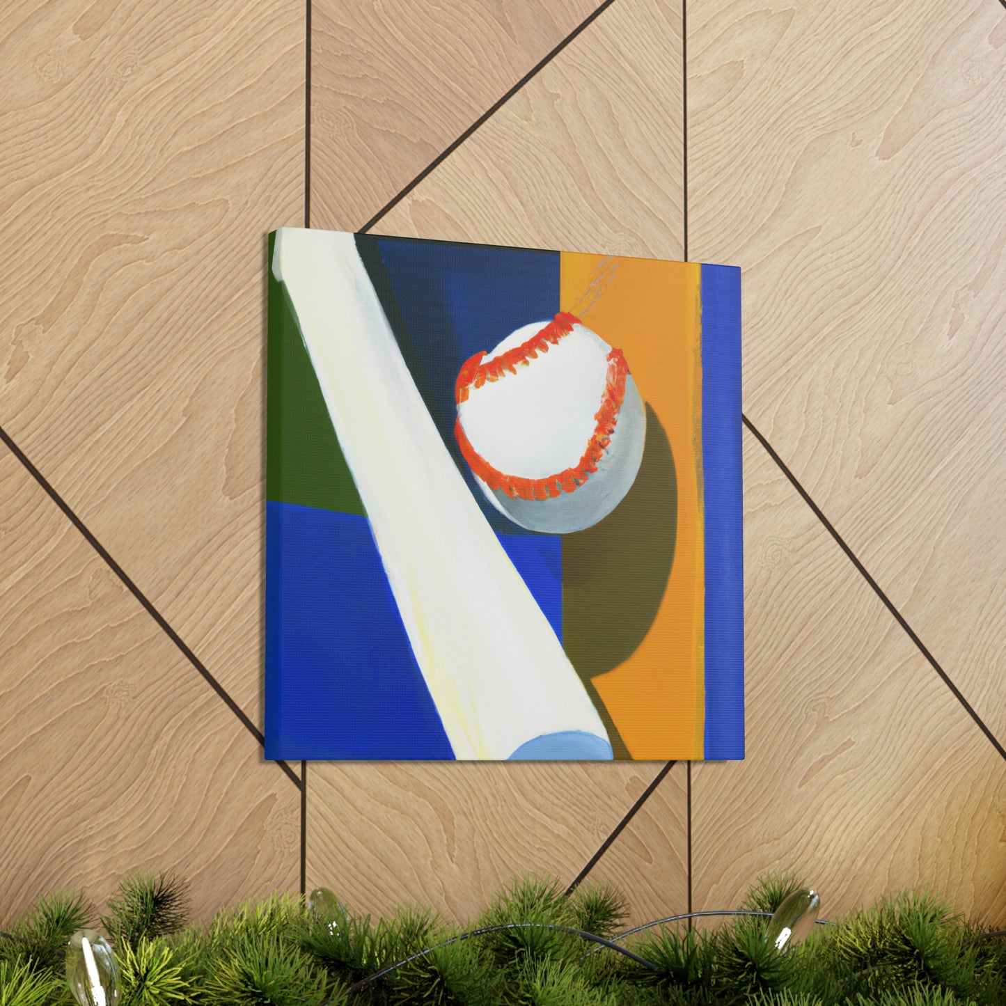 Baseball's Minimalism - Canvas