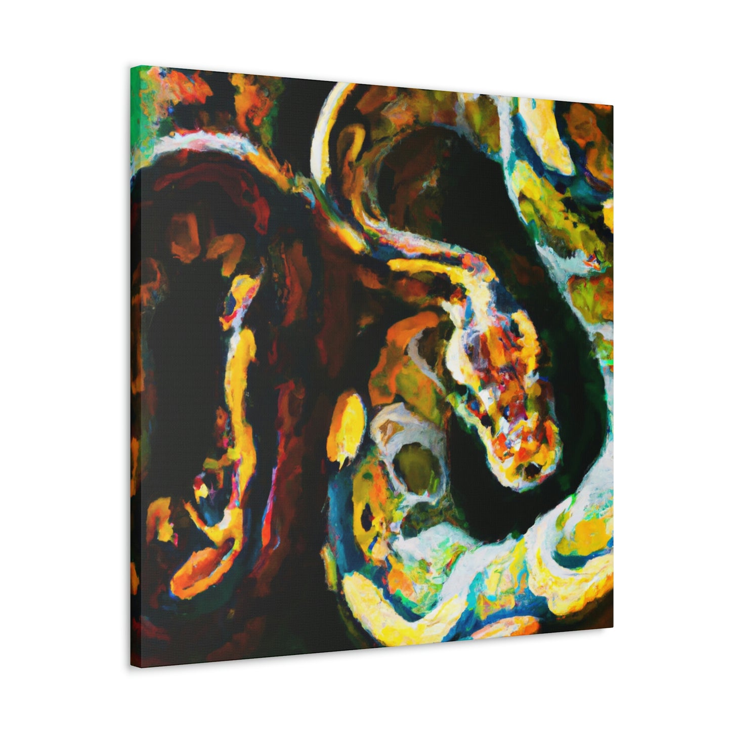 "Ball Python Reflection 1940" - Canvas