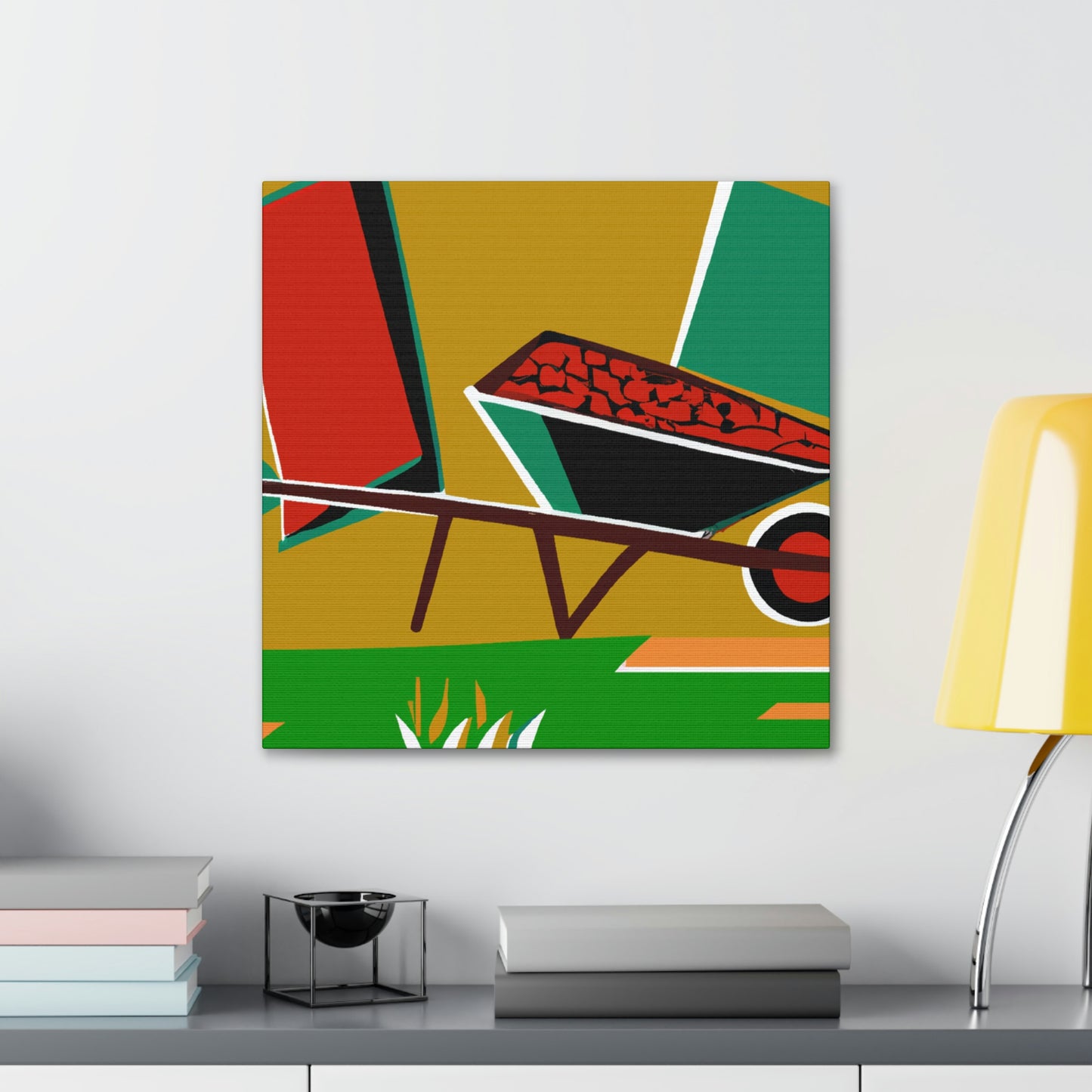 "Wheelbarrow in Motion" - Canvas