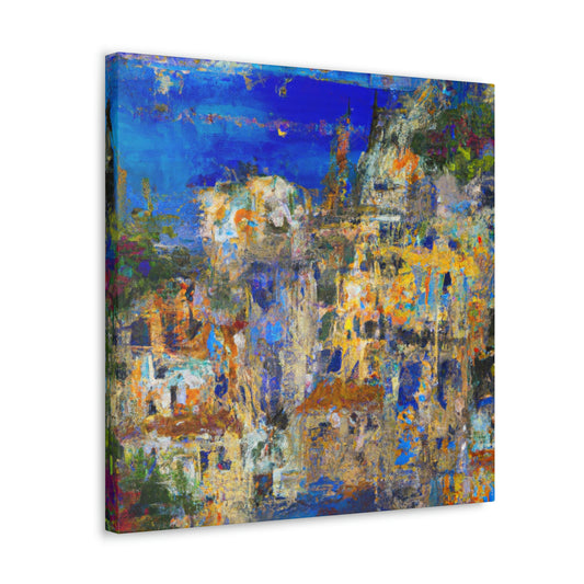 "Mediterranean Splendor Ablaze" - Canvas