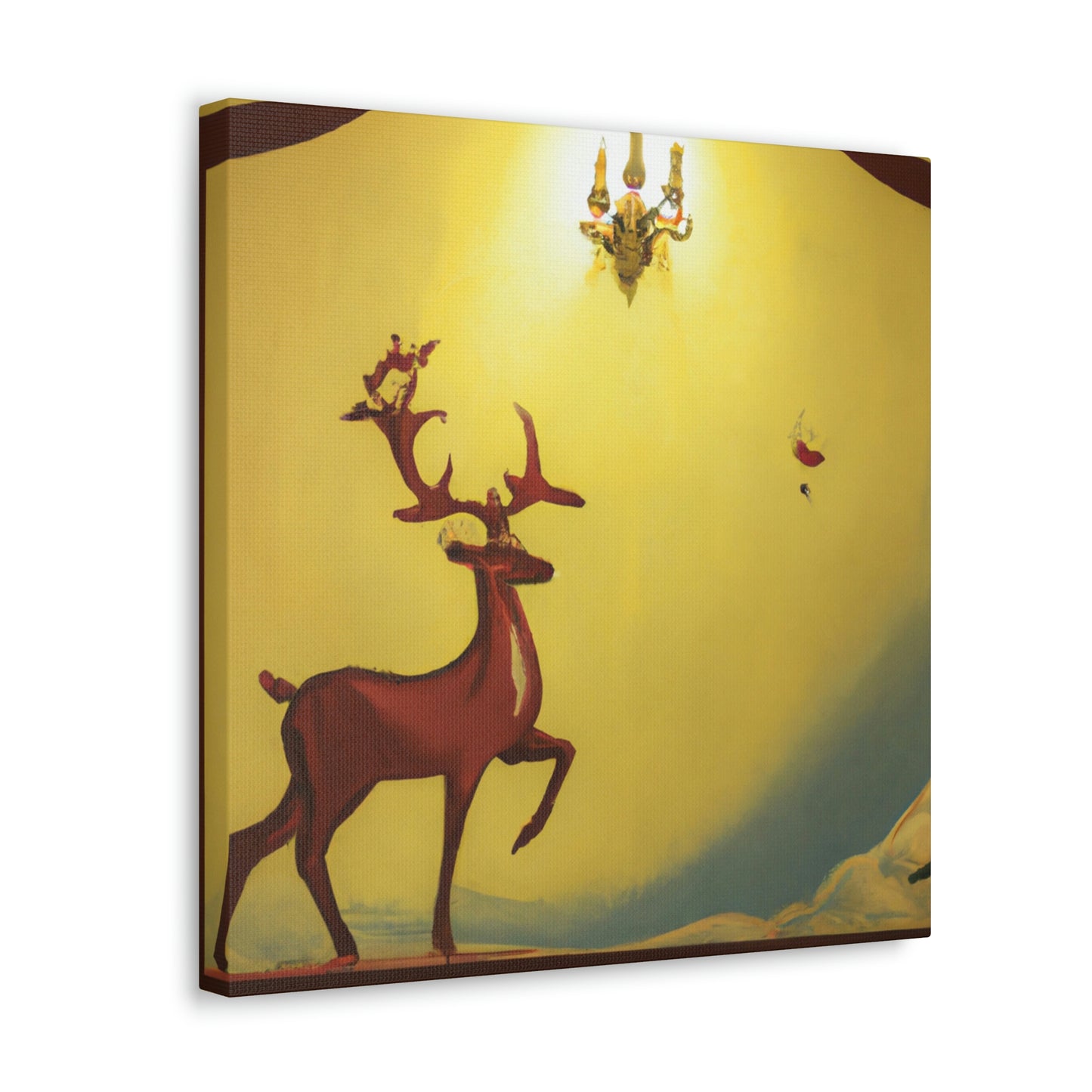 "Reindeer Art Deco" - Canvas