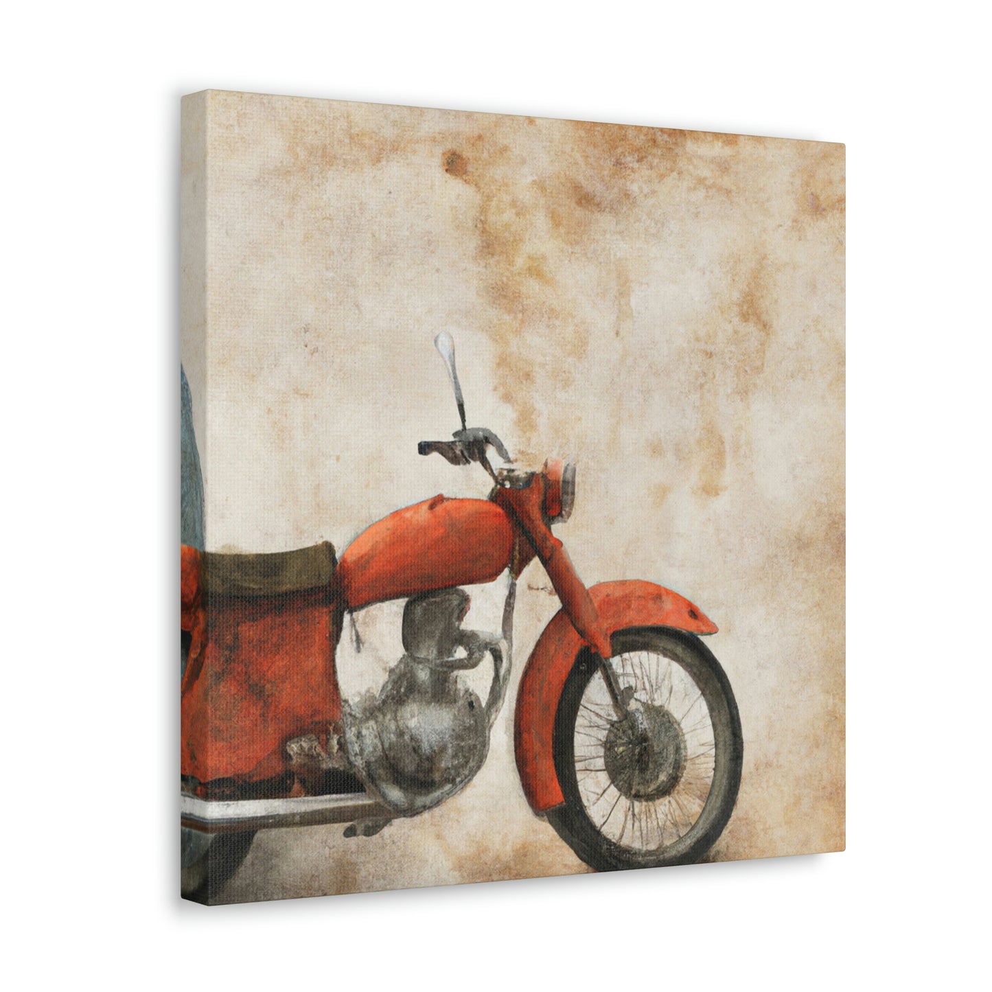 "Motorcycle And Moonlight Dream" - Canvas